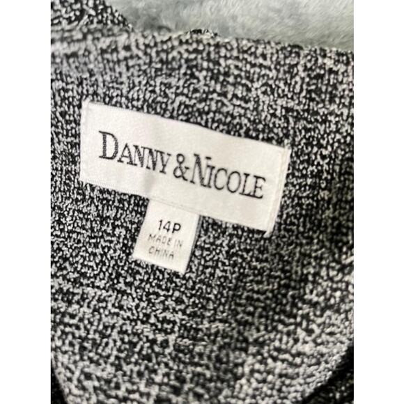 Danny & Nicole Women's Gray Tweed Dress & Matching Jacket Set Size 14P NWT - Picture 5 of 13